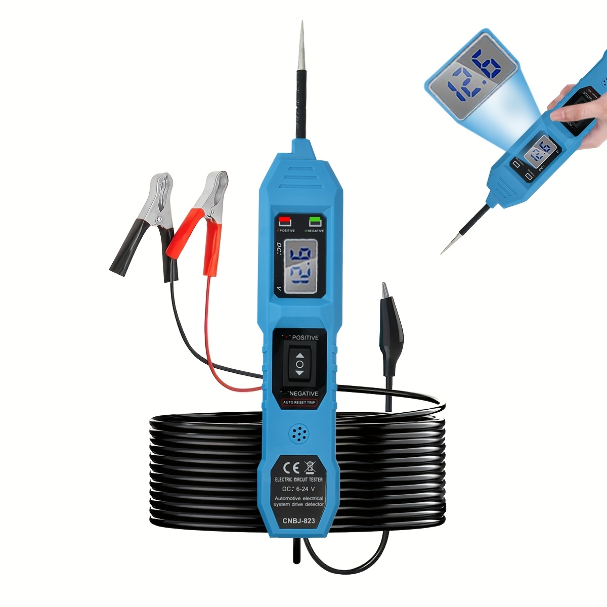 Power Supply Tester - Probador de Circuitos Eléctricos 6V-24V DC
