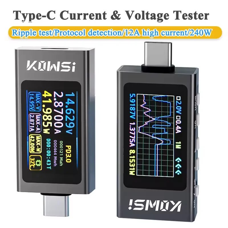 Monitor de corriente y voltaje - Power Supply Tester reseña y precio