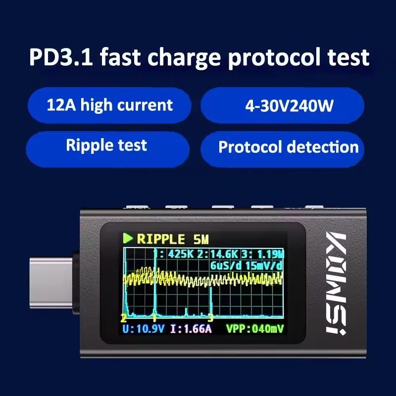 Monitor de corriente y voltaje - Power Supply Tester reseña y precio
